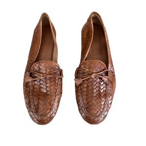 Vintage Sesto Meucci woven leather women’s loafers size 8